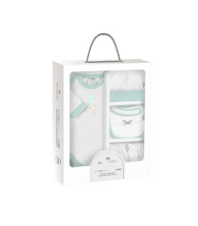 Set recien nacido conejito cometa verde