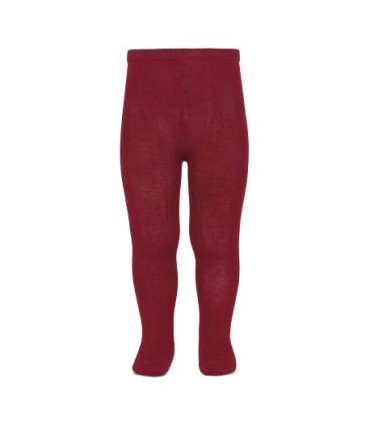 Leotardo bebé liso de licra granate