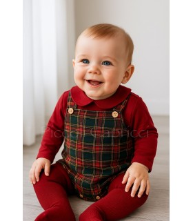 Bodi Lugo redondo granate manga larga