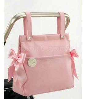 Talega poli piel rosa maquillaje