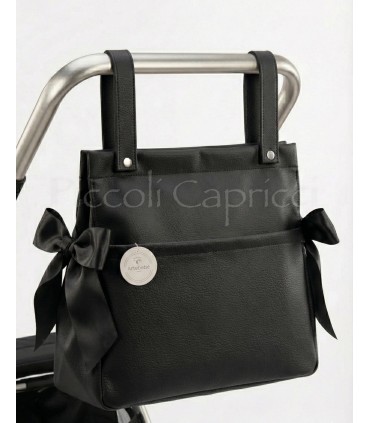 Talega poli piel negro