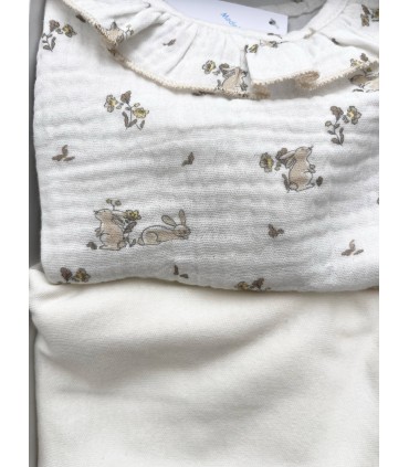 Conjunto bambula algodón crudo