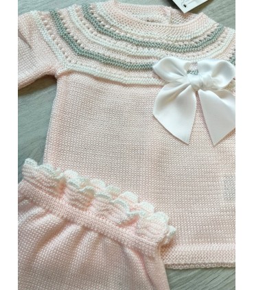 Conjunto hilo neytiri rosa bebé