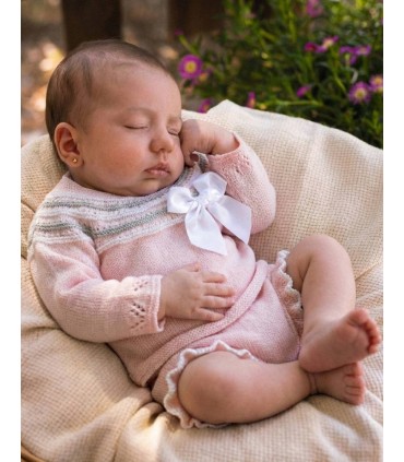 Conjunto hilo neytiri rosa bebé