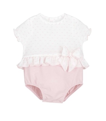 Pelele colección Goa blanco rosa