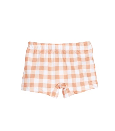 Boxer cuadros melocotón