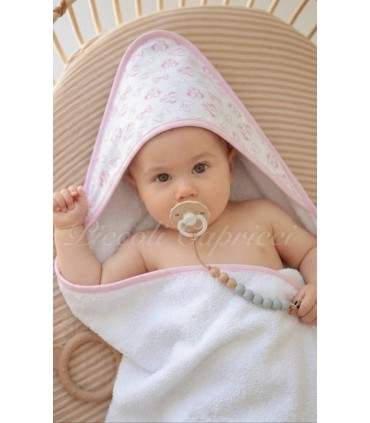 Capa de baño estampado de Minnie rosa