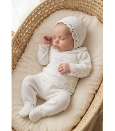 Conjunto hilo calado sweet blanco