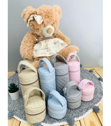 Porta chupe y porta bibi polipiel acolchado