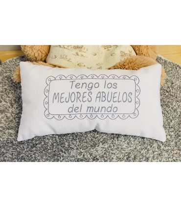 Cojín "TENGO LOS MEJORES O EL/LA MEJOR...DEL MUNDO"
