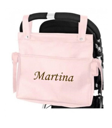 Bordado de nombre tamaño grande recomendado para bolso.