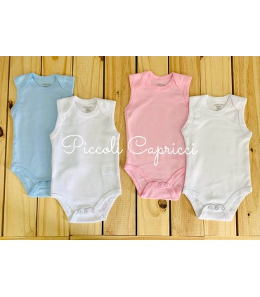 Pack 2 bodys tiranta "LISOS" (0/3 m-12/18 m)