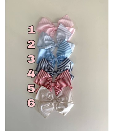 Moñita grande RAYAS