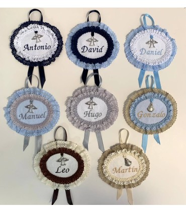 Broche o medalla con nombre