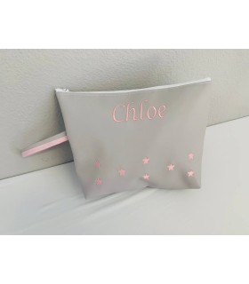 Bolsa de aseo polipiel Estrellas Violeta