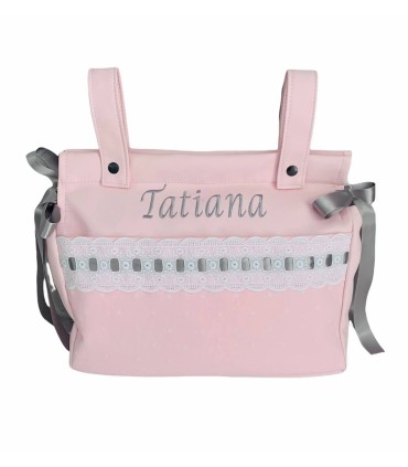 Talega polipiel lazo personalizado modelo Lavanda