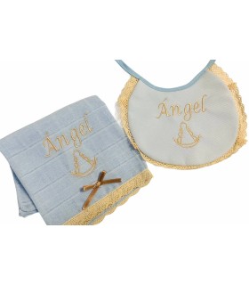 Babero piqué virgen