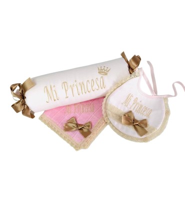 Gasas con nombre o frase Bolillo ancho