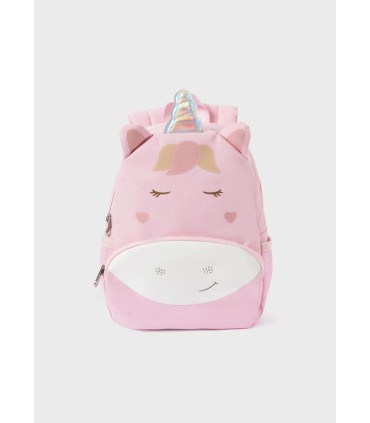 Mochila estampada bebé rosa