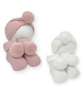 Patuco y lazada pom pom