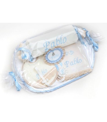 Cesta de bebé personalizada beig